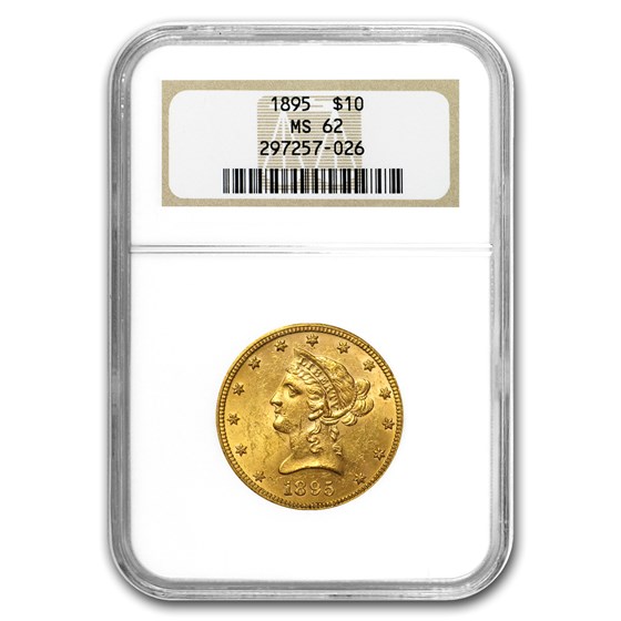 1895 $10 Liberty Gold Eagle MS-62 NGC 1895 $10 Liberty Gold Eagle MS-62 NGC